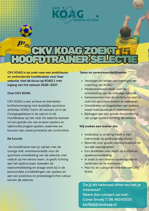 Hoofdtrainer Selectie