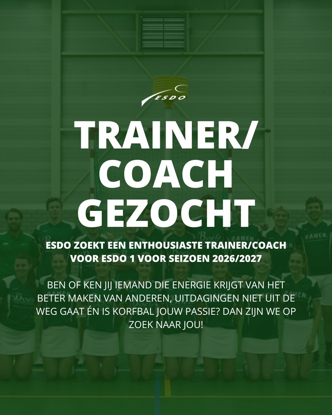 TRAINER/COACH GEZOCHT