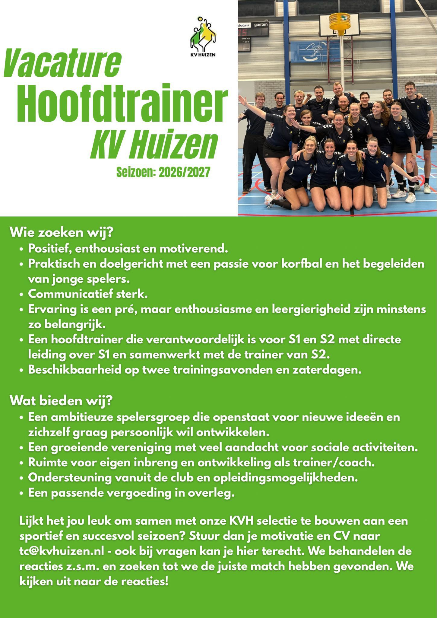Hoofdtrainer KV Huizen